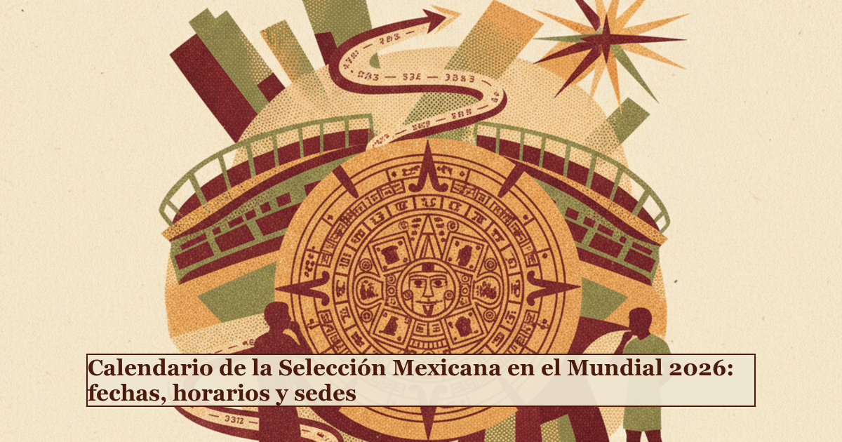 Calendario de la Selección Mexicana en el Mundial 2026: fechas ...